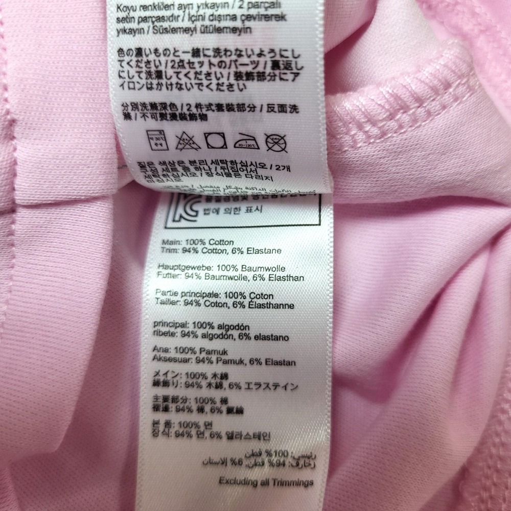 Joules Paula Beach Bunny Pink Shirt Solid & Striped Pant 3 piece month to 10 # - Picture 8 of 16